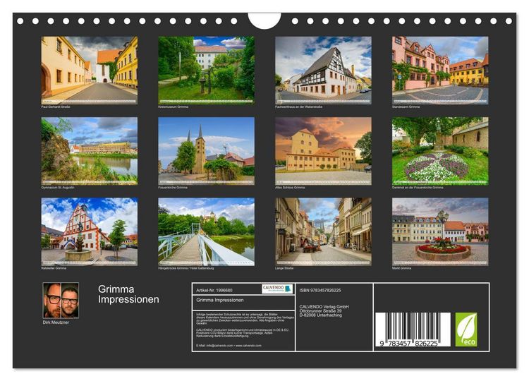 Produktbild: Grimma Impressionen (Wandkalender 2026 DIN A4 quer), CALVENDO Monatskalender