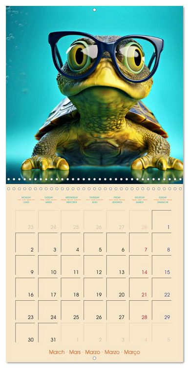 Produktbild: I see you - Animals with glasses (Wall Calendar 2026 12 &times; 12 Inch) CALVENDO 12 Month Wall Calendar
