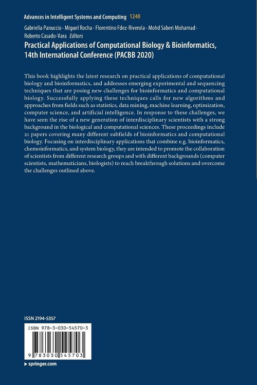 Produktbild: Practical Applications of Computational Biology & Bioinformatics, 14th International Conference (PACBB 2020)