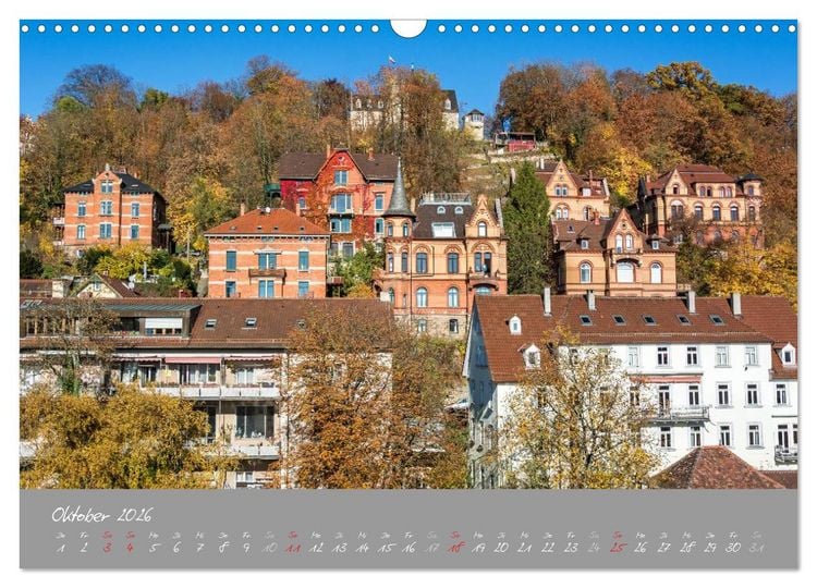 Produktbild: Zw&ouml;lf Monate in T&uuml;bingen (Wandkalender 2026 DIN A3 quer), CALVENDO Monatskalender
