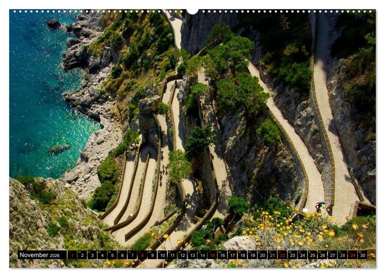 Produktbild: Kampanien &ndash; Capri und der Cilento (hochwertiger Premium Wandkalender 2026 DIN A2 quer), Kunstdruck in Hochglanz