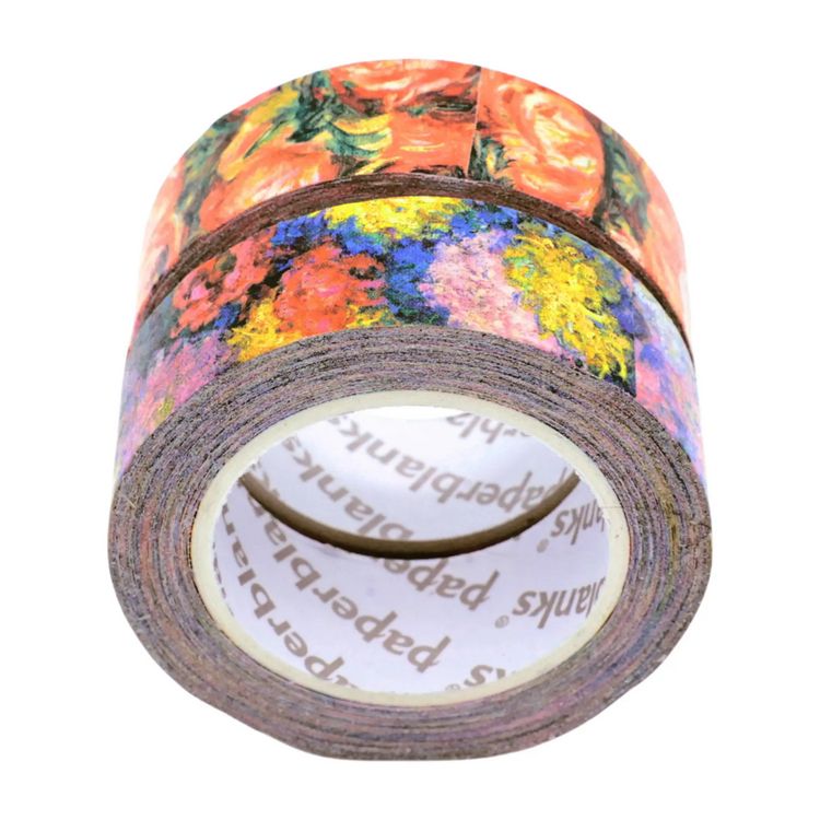 Produktbild: Washi Tape, Monets Chrysanthemen/Renoir, Brief an Morisot (1892)
