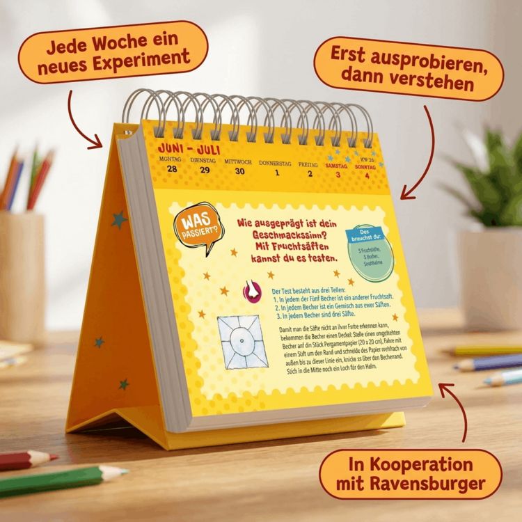 Produktbild: Boom! Bang! Aha! - Der Experimente-Kalender f&uuml;r Kids 2027