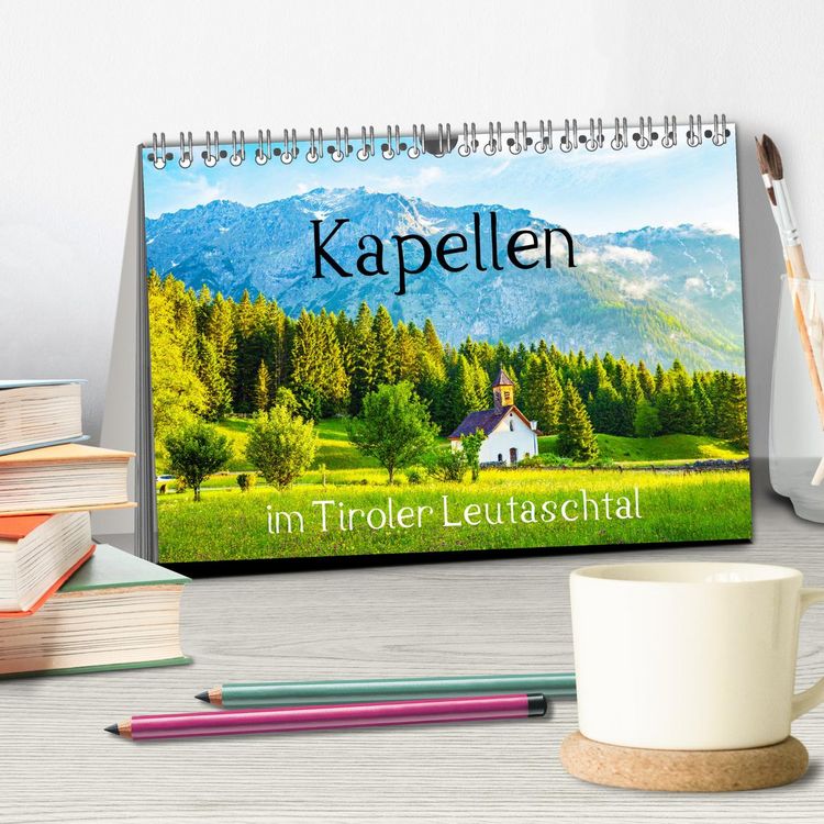 Produktbild: Kapellen im Tiroler Leutaschtal (Tischkalender 2026 DIN A5 quer), CALVENDO Monatskalender