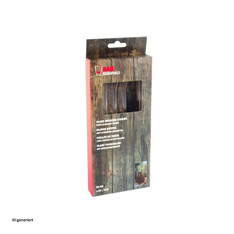 Produktbild: neuetischkultur Trinkhalme 3er-Set Glas Trinkhalme 3er-Set Glas