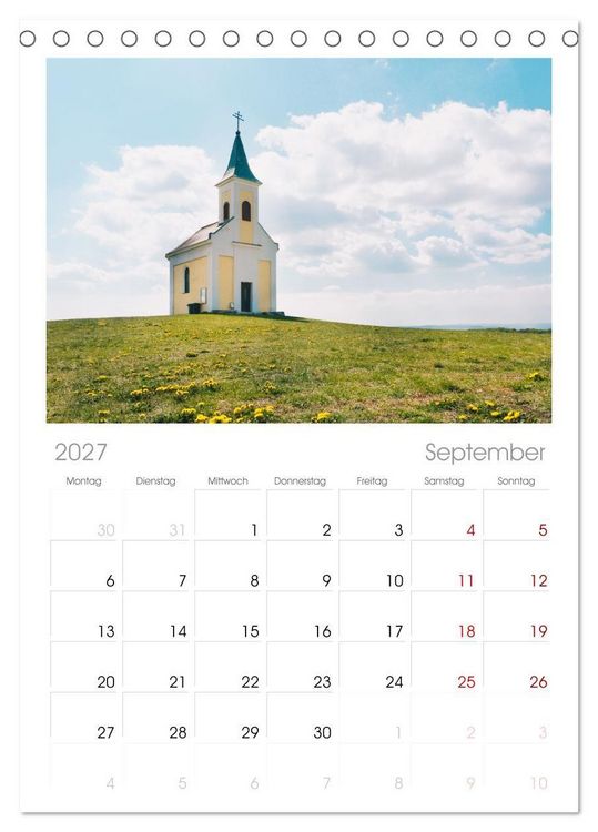 Produktbild: Tischplaner 2027 - Das Weinviertel im wundersch&ouml;nen Nieder&ouml;sterreich. (A5 Tischkalender zum Aufstellen) CALVENDO