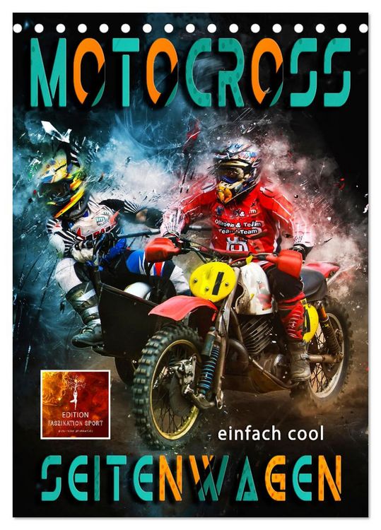 Produktbild: Motocross Seitenwagen - einfach cool (Tischkalender 2026 DIN A5 hoch), CALVENDO Monatskalender