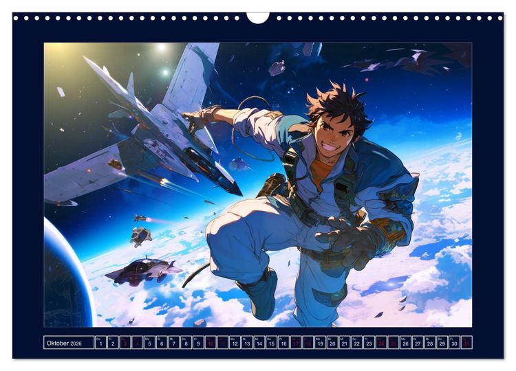 Produktbild: Interstellare Helden (Wandkalender 2026 DIN A3 quer), CALVENDO Monatskalender