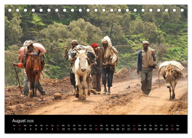 Produktbild: &Auml;thiopien Augenblicke (Tischkalender 2026 DIN A5 quer), CALVENDO Monatskalender