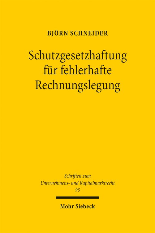 Produktbild: Schutzgesetzhaftung f&uuml;r fehlerhafte Rechnungslegung