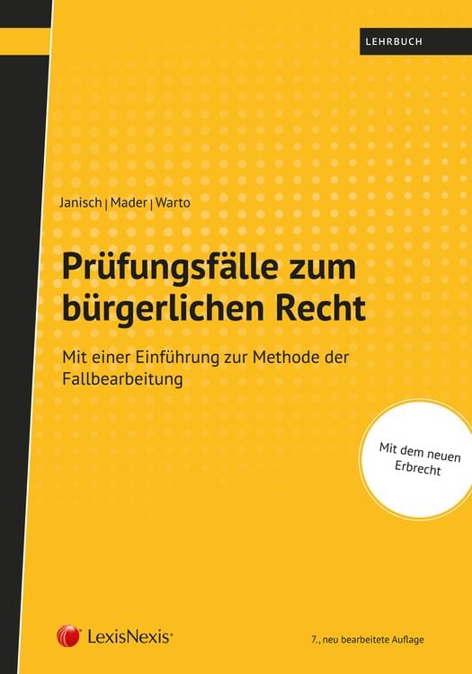 Bild vom Artikel Prüfungsfälle zum bürgerlichen Recht vom Autor Sonja Janisch