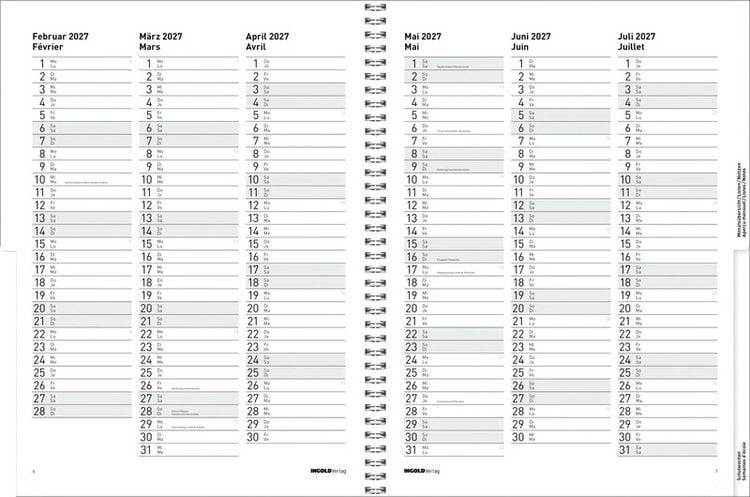 Produktbild: Agenda Edition light SpiralFlex 2026/27