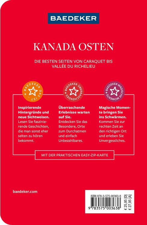 Produktbild: Baedeker Reisef&uuml;hrer Kanada Osten