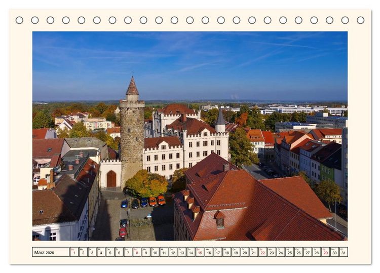 Produktbild: Bautzen - Rundgang durch die mittelalterliche Stadt (Tischkalender 2026 DIN A5 quer), CALVENDO Monatskalender