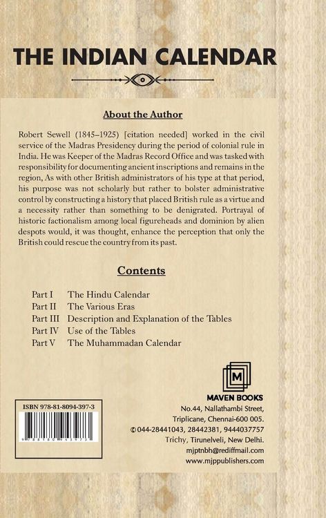 Produktbild: THE INDIAN CALENDAR