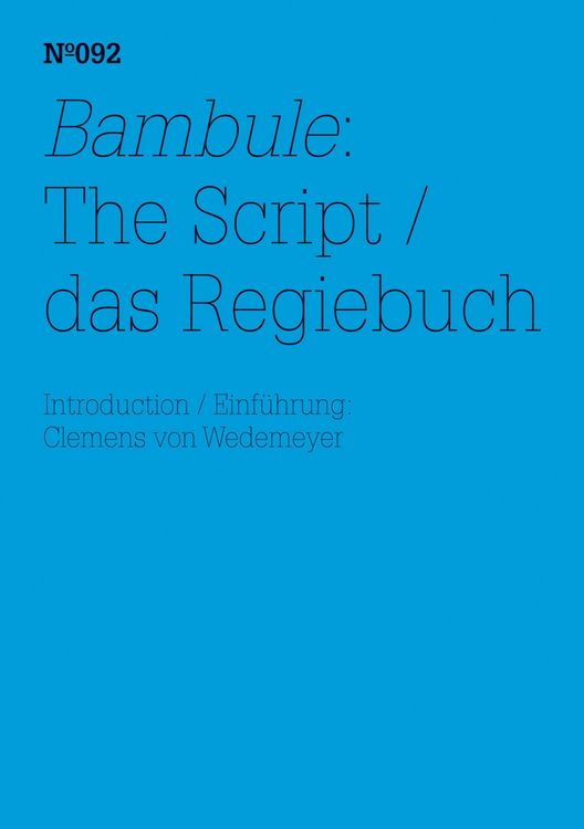 Produktbild: Bambule: Das Regiebuch