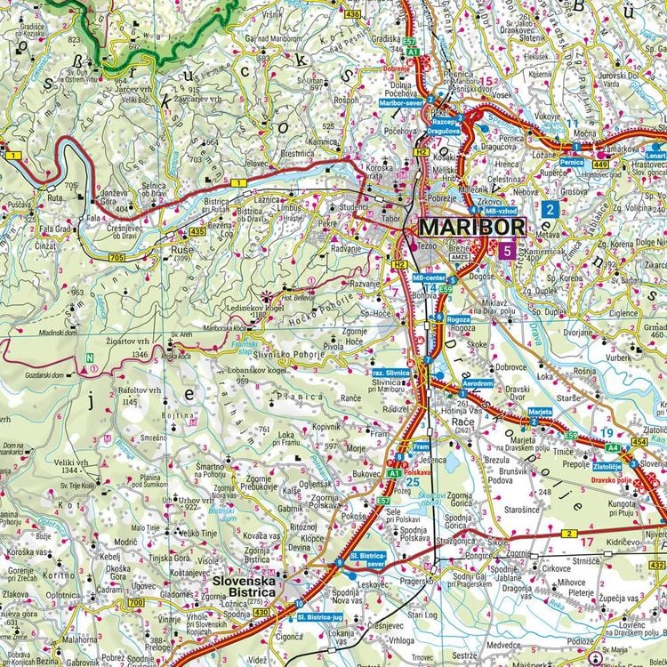 Slowenien, Straßen- und Freizeitkarte 1:150.000, freytag & berndt