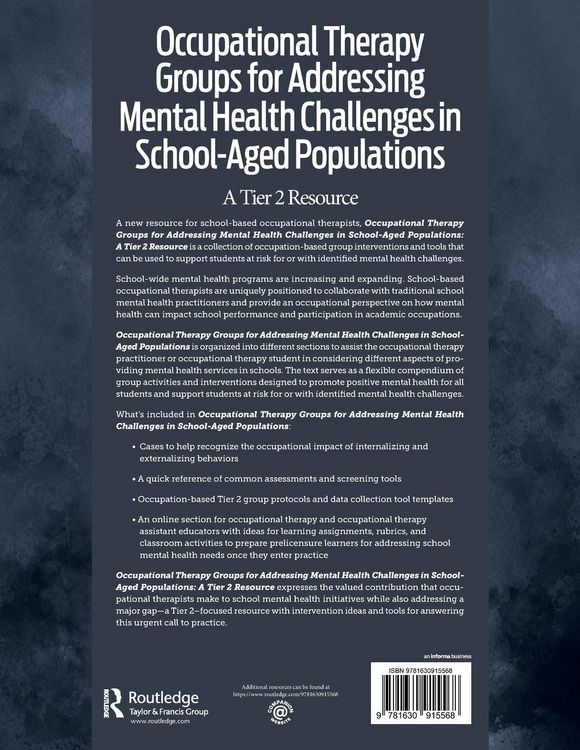 Produktbild: Occupational Therapy Groups for Addressing Mental Health Challenges in School-Aged Populations