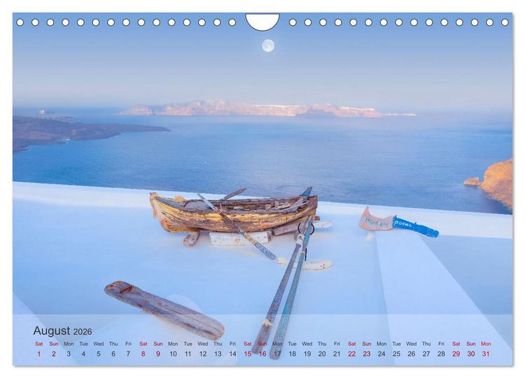 Produktbild: Whispers of Santorini (Wall Calendar 2026 DIN A4 landscape), CALVENDO 12 Month Wall Calendar