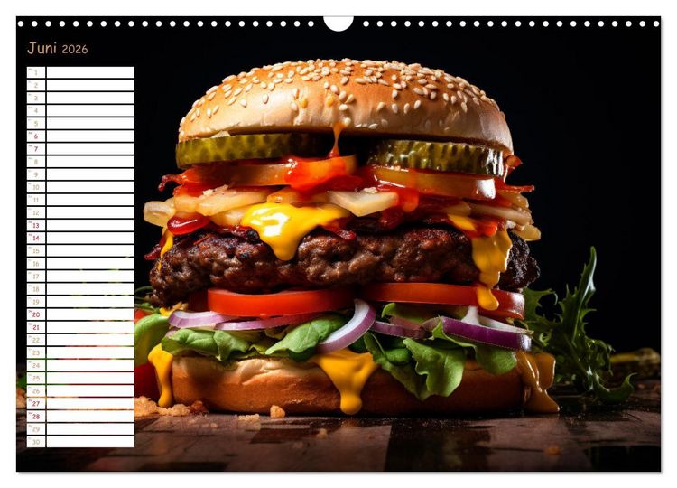 Produktbild: Fastfood &Auml;sthetik (Wandkalender 2026 DIN A3 quer), CALVENDO Monatskalender