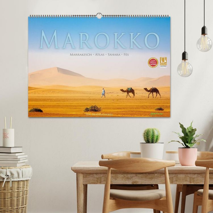 Produktbild: Marokko: Marrakesch, Atlas, Sahara, F&egrave;s (Wandkalender 2026 DIN A2 quer), CALVENDO Monatskalender