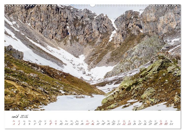 Produktbild: Les Hautes-Alpes sur les chemins des marmottes (Calendrier mural 2026 DIN A2 vertical), CALVENDO calendrier mensuel