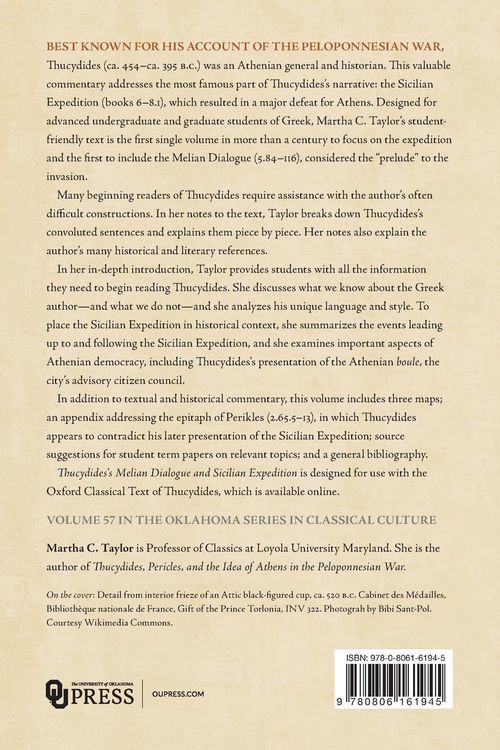 Produktbild: Thucydides's Melian Dialogue and Sicilian Expedition