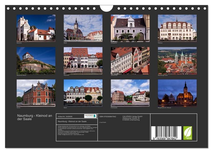 Produktbild: Naumburg - Kleinod an der Saale (Wandkalender 2027 DIN A4 quer), CALVENDO Monatskalender