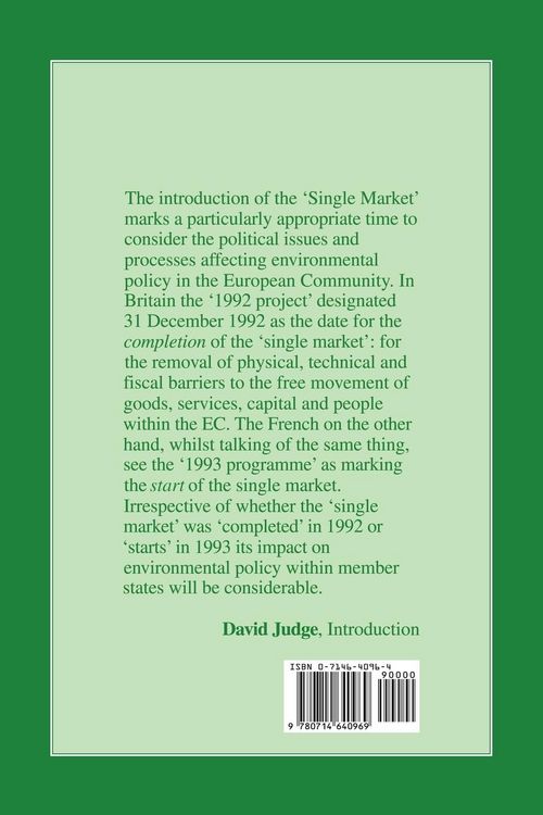 Produktbild: A Green Dimension for the European Community