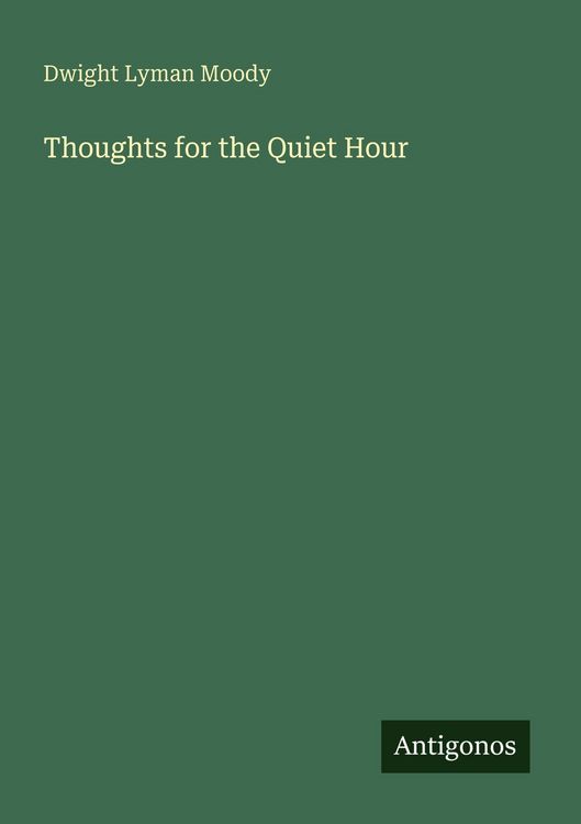Produktbild: Thoughts for the Quiet Hour