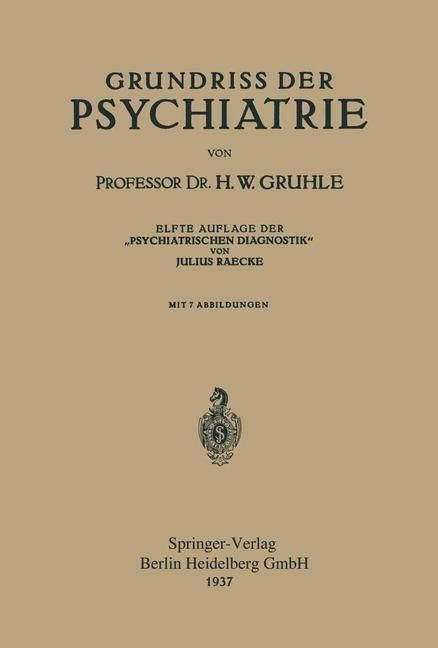 Produktbild: Grundriss der Psychiatrie