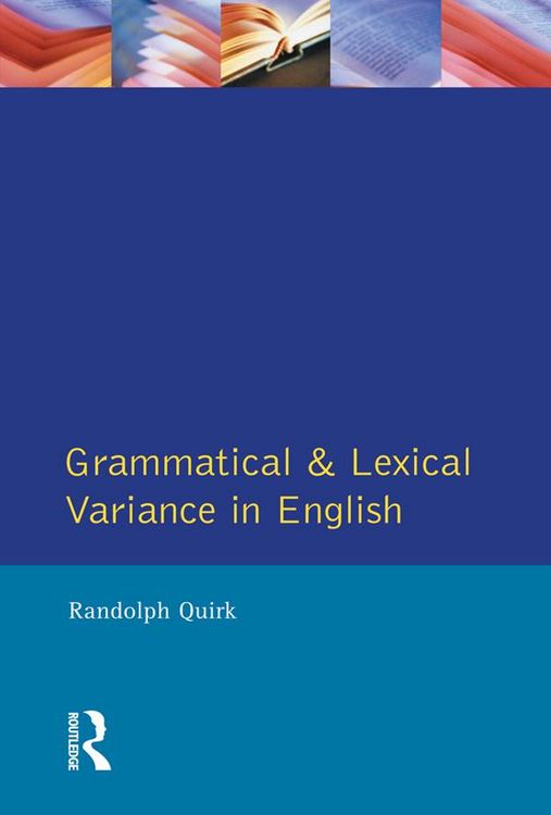 Produktbild: Grammatical and Lexical Variance in English