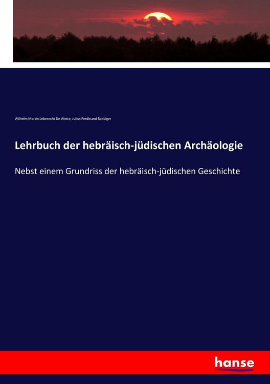 Produktbild: Lehrbuch der hebr&auml;isch-j&uuml;dischen Arch&auml;ologie