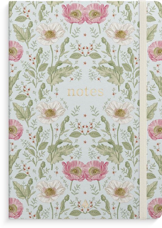 Produktbild: Burde Notizbuch Deluxe A5 blue flower
