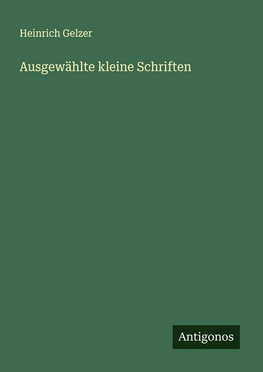 Produktbild: Ausgew&auml;hlte kleine Schriften