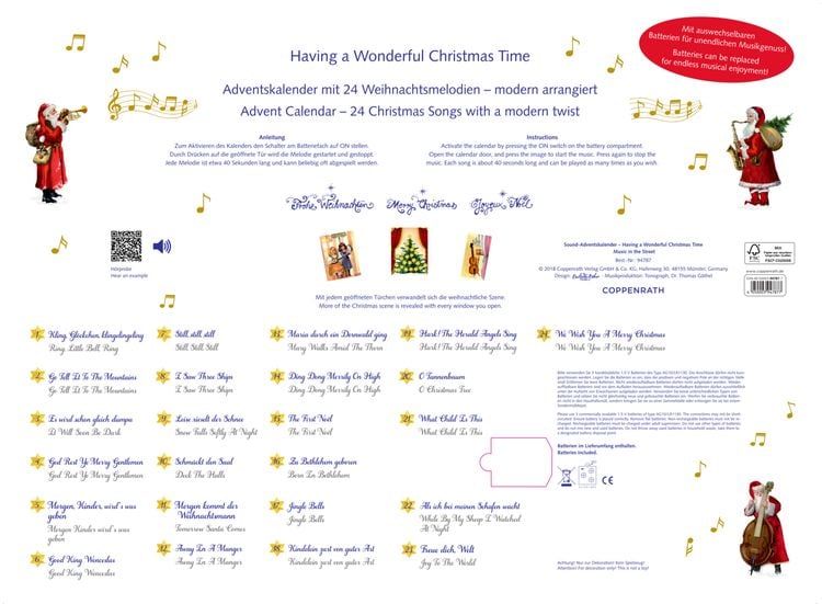 Produktbild: Sound-Adventskalender - Having a wonderful Christmas Time