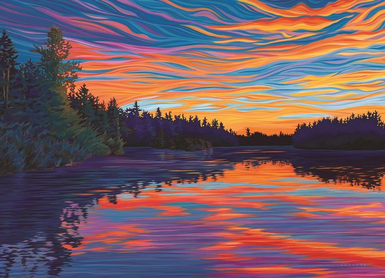 Produktbild: COBBLE HILL PUZZLES - Sonnenuntergang 1000 Teile