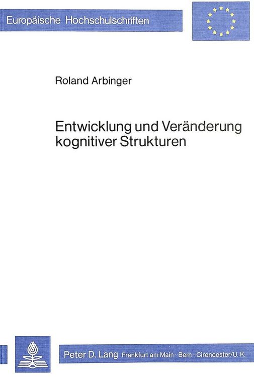 Produktbild: Entwicklung und Ver&auml;nderung kognitiver Strukturen