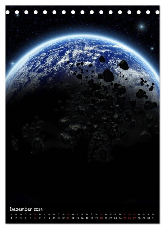 Produktbild: Die Welt der Planeten (Tischkalender 2026 DIN A5 hoch), CALVENDO Monatskalender
