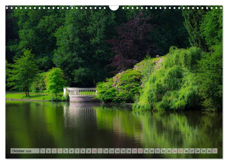 Produktbild: Schlossgarten Oldenburg. Ein Fotospaziergang (Wandkalender 2026 DIN A3 quer), CALVENDO Monatskalender