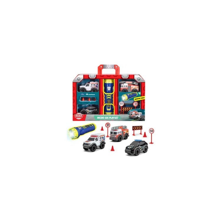 Produktbild: Dickie Toys Micro Playset Fertigmodell Einsatzfahrzeug Modell