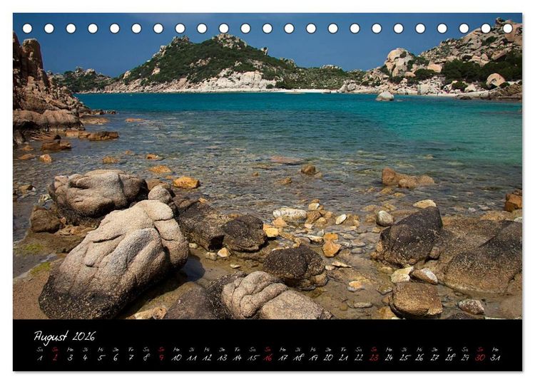 Produktbild: Der Norden Sardiniens (Tischkalender 2026 DIN A5 quer), CALVENDO Monatskalender