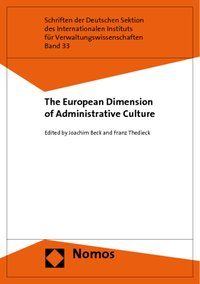 Produktbild: The European Dimension of Administrative Culture