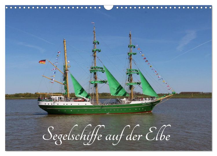 Produktbild: Segelschiffe auf der Elbe (Wandkalender 2026 DIN A3 quer), CALVENDO Monatskalender