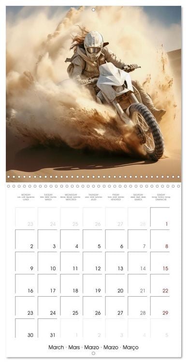 Produktbild: Motorbike desert race (Wall Calendar 2026 12 &times; 12 Inch) CALVENDO 12 Month Wall Calendar
