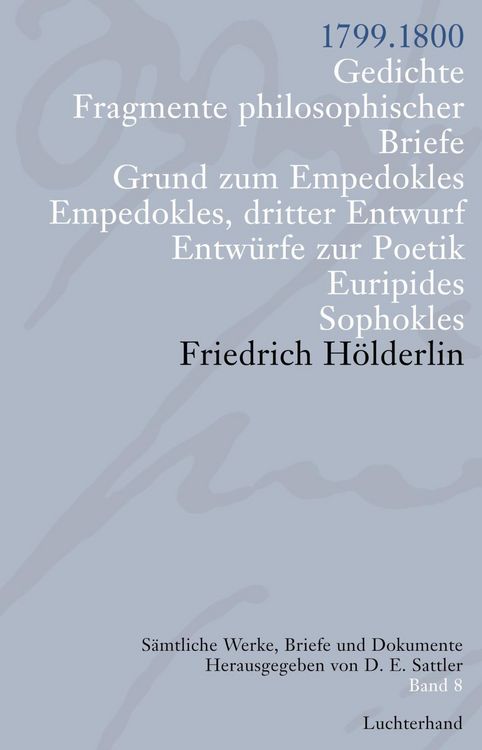 Produktbild: S&auml;mtliche Werke, Briefe und Dokumente 08
