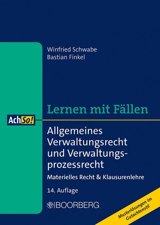Bild vom Artikel Allgemeines Verwaltungsrecht und Verwaltungsprozessrecht vom Autor Winfried Schwabe