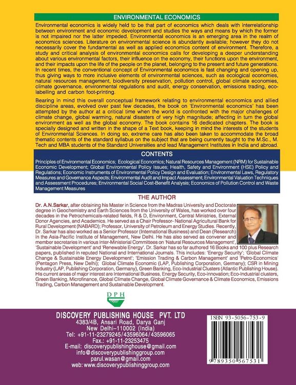 Produktbild: Environmental Economics