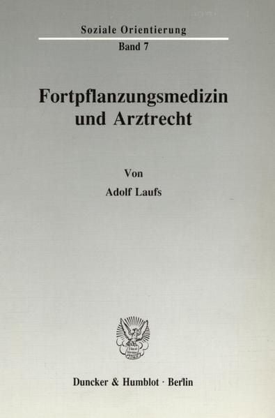 Produktbild: Fortpflanzungsmedizin und Arztrecht.