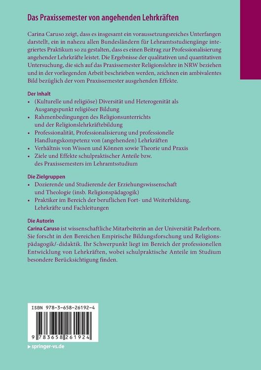 Produktbild: Das Praxissemester von angehenden Lehrkr&auml;ften